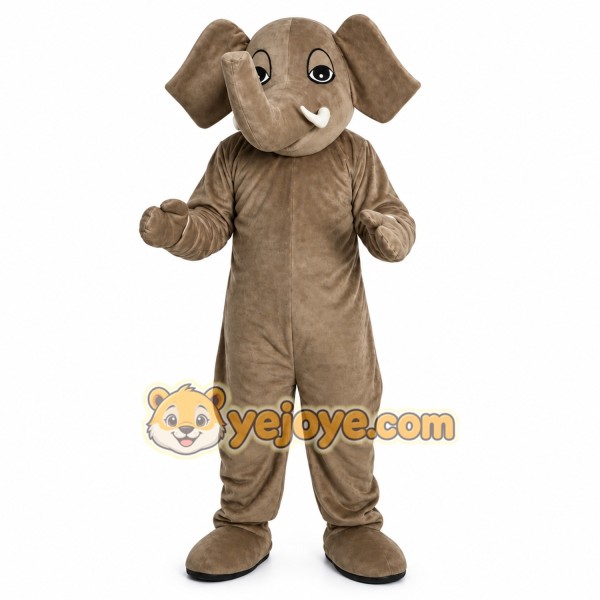 Brown Elephant Mascot Costume