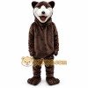 Brown Grizzly Bear Mascot Costume Deluxe Material Brown Grizzly Bear Mascot Costume Deluxe Material