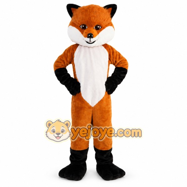 Brown Hairy Fox Mascot Costume for Adult