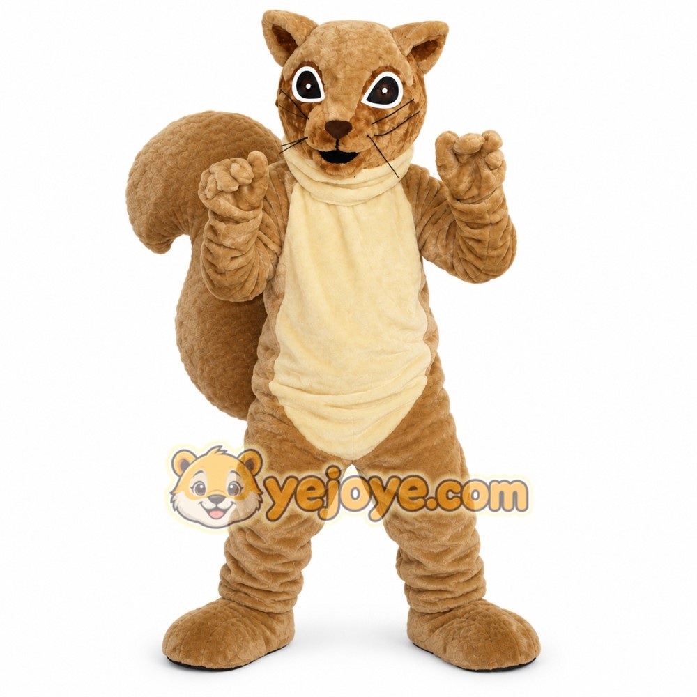 Brown Squirrel Mascot Costume Brown Squirrel Mascot Costume
