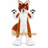 Brown Husky Dog Fox Cartoon Mascot Costume Brown Husky Dog Fox Cartoon Mascot Costume