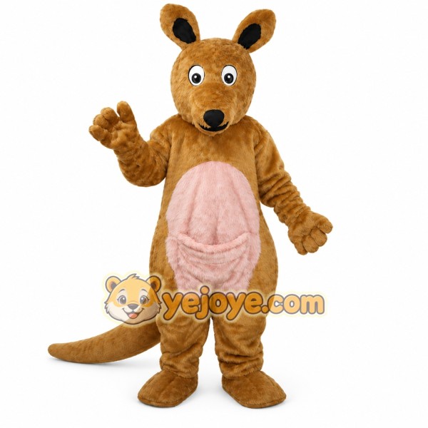 Brown Kangaroo Mascot Costume