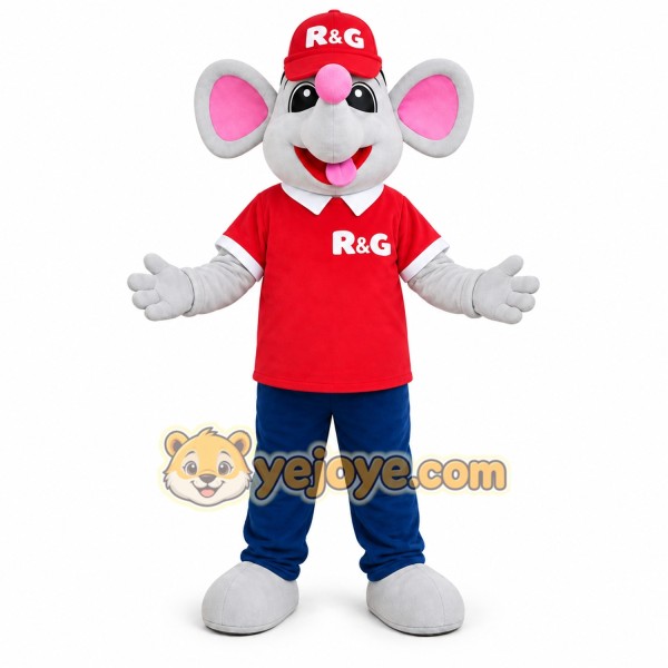 Brown Mouse Mascot Costume