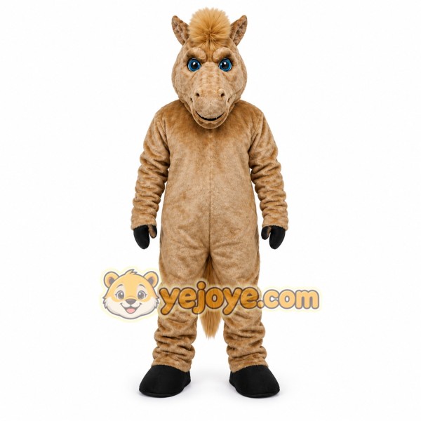 Brown Pepper Horse Mascot Costume