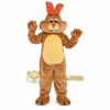 Brown Rabbit Cartoon Mascot Costume Brown Rabbit Cartoon Mascot Costume