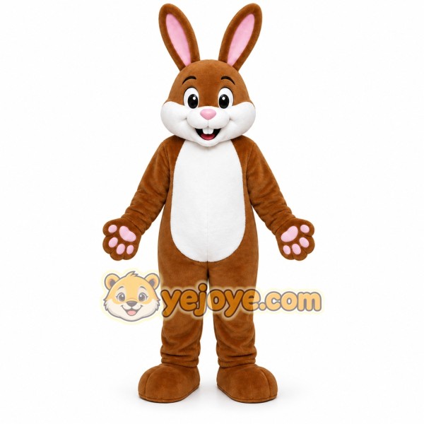 Brown Rabbit Mascot Costume