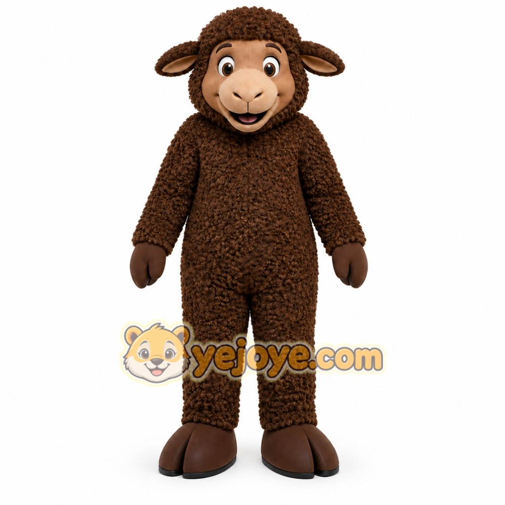 Brown Sheep Mascot Costume Brown Sheep Mascot Costume