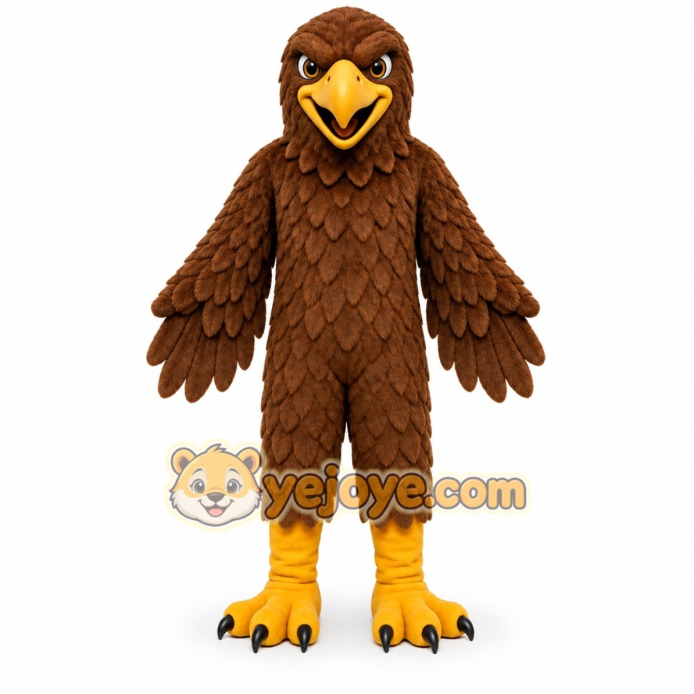 Brown Sport Eagle Mascot Costume for Adult