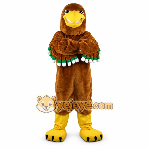 Brown Sports Eagle Mascot Costume