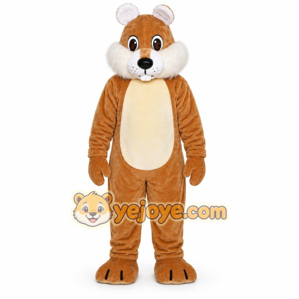 Brown Beaver Mascot Costume Brown Beaver Mascot Costume