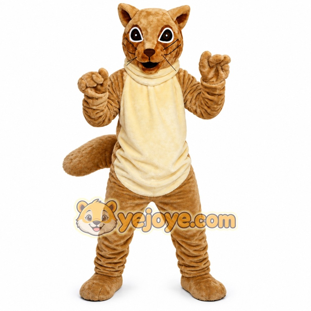 Brown Squirrel Mascot Costume