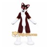 Brown Wolf Mascot Costume Brown Wolf Mascot Costume