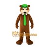 Brown Yoga Bear Cartoon Mascot Costume Brown Yoga Bear Cartoon Mascot Costume