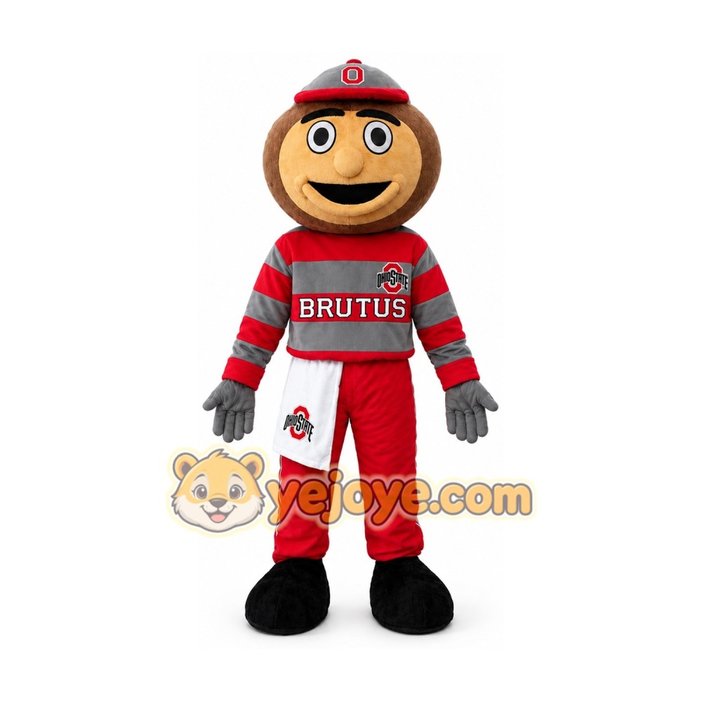 Brutus Mascot Costume Adult Brutus Buckeye Costume Brutus Mascot Costume Adult Brutus Buckeye Costume