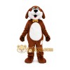 Buddy White & Brown Dog Mascot Costume Buddy White & Brown Dog Mascot Costume