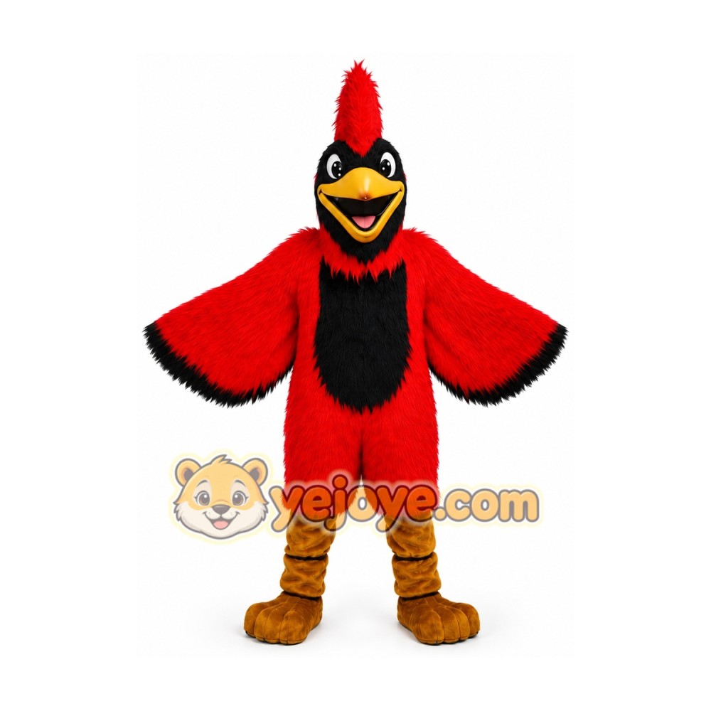 Cardinal Mascot Costume Cardinal Mascot Costume