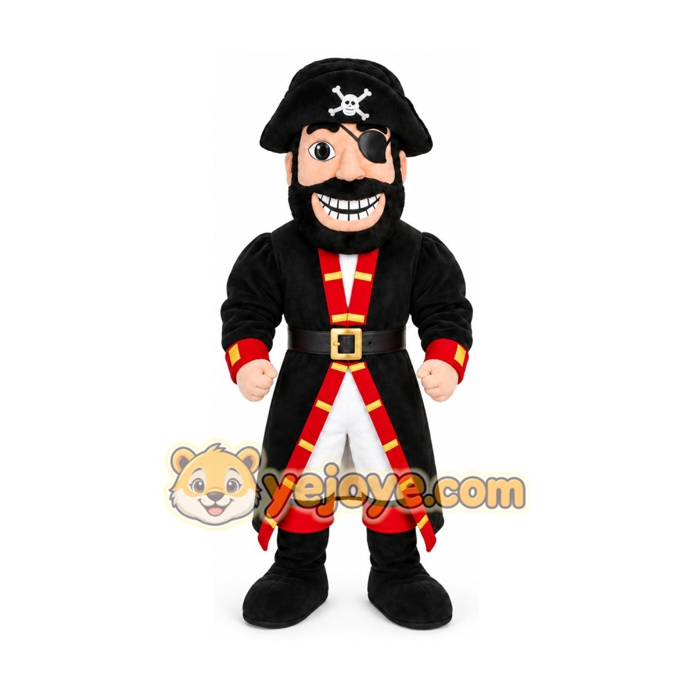 Caribbean Pirate Men Mascot Costume Caribbean Pirate Men Mascot Costume