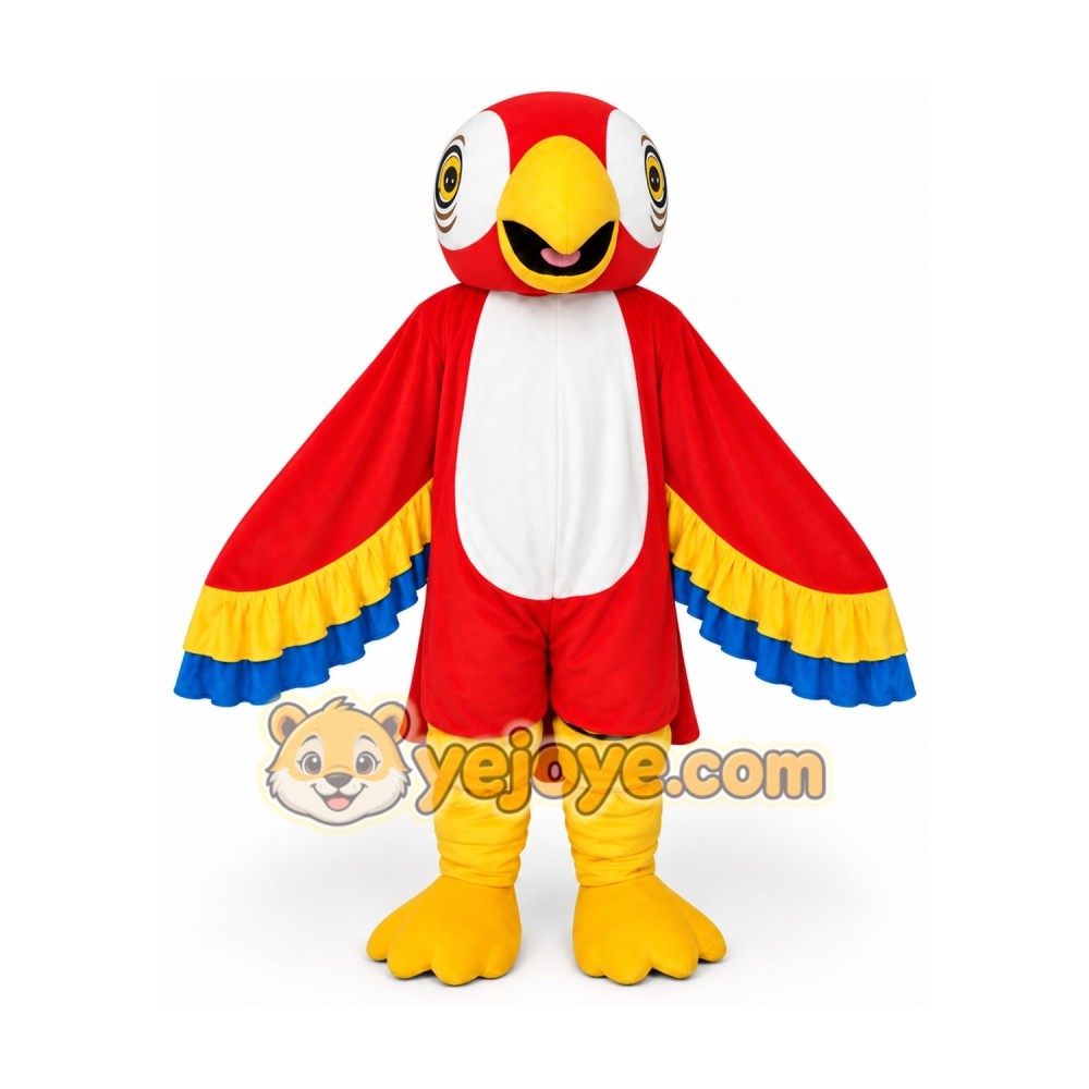 Carnival Red Parrot Adults Mascot Costume Carnival Red Parrot Adults Mascot Costume