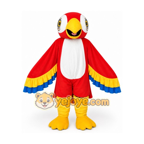 Carnival Red Parrot Adults Mascot Costume Carnival Red Parrot Adults Mascot Costume