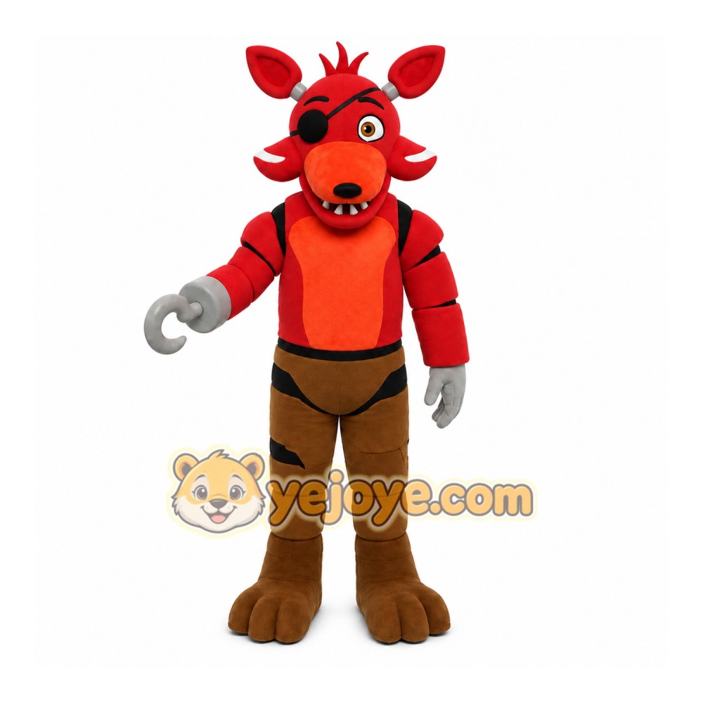 Red Pirate Fox Mascot Costume