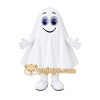 Cartoon White Ghost Mascot Costume Cartoon White Ghost Mascot Costume