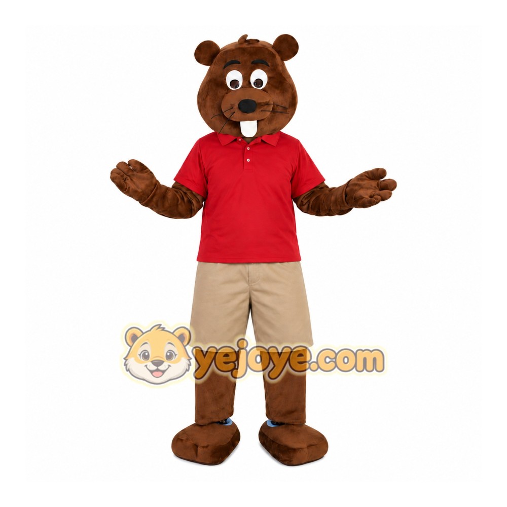 Castor Fiber Beaver Mascot Costume for Adult Castor Fiber Beaver Mascot Costume for Adult