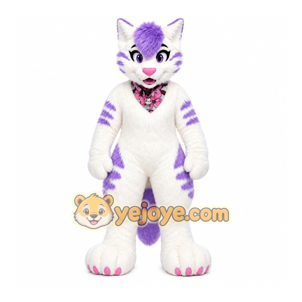 Cat Girl Realistic Fursuit Animal Mascot Costumes Cat Girl Realistic Fursuit Animal Mascot Costumes