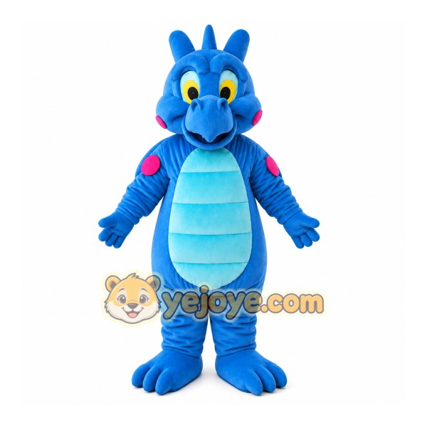 Character Blue Dinosaur Mascot Costume