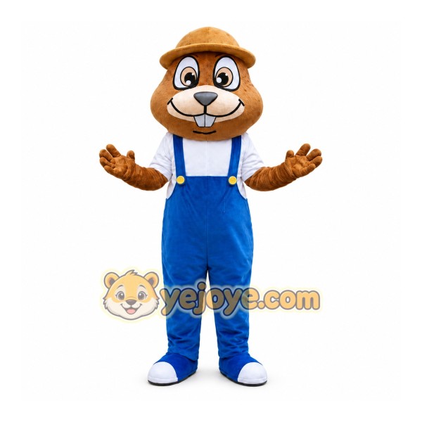 Brown Beaver Mascot Costume Brown Beaver Mascot Costume