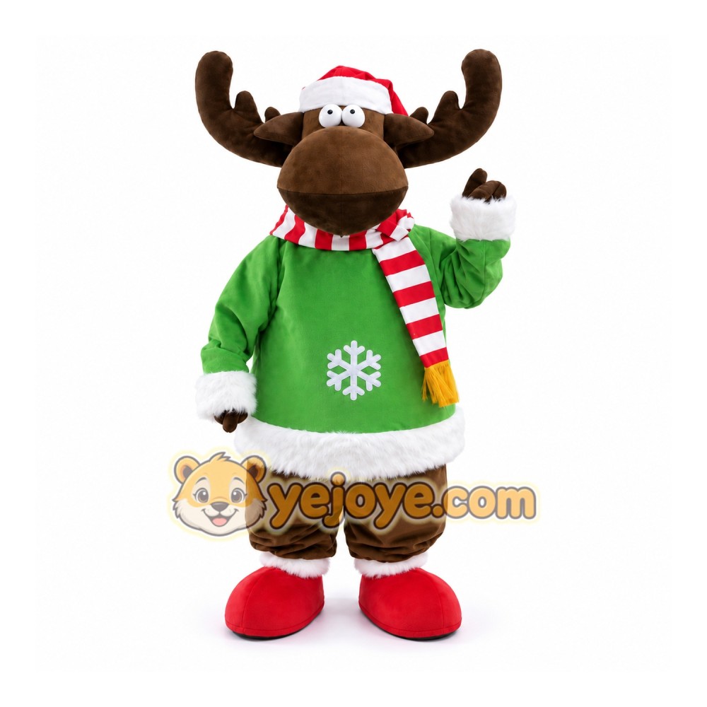 Christmas Deer Elk Mascot Costume Christmas Deer Elk Mascot Costume