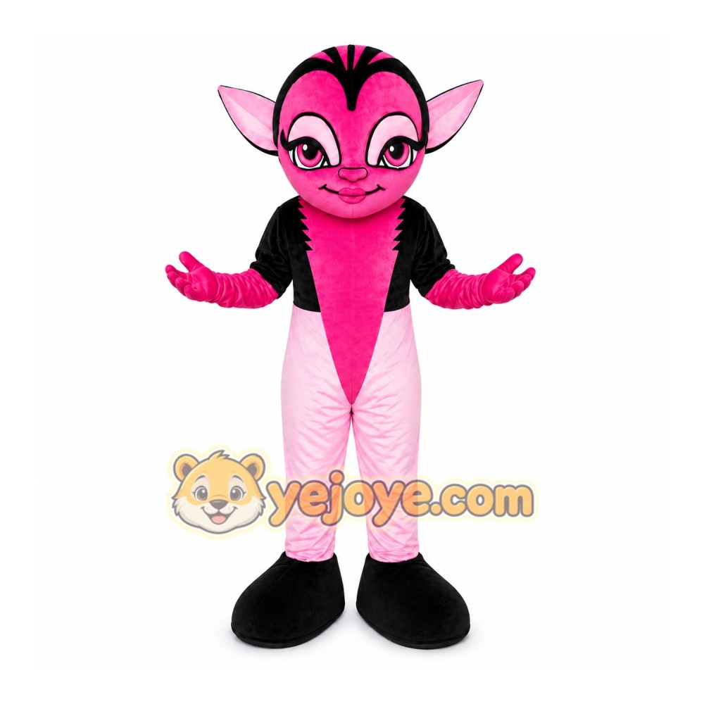 Pink Vampire Character Mascot Costume
