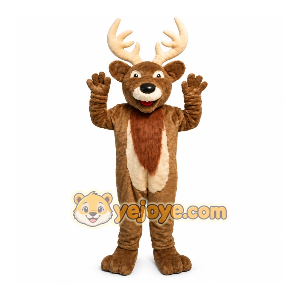 Christmas Elk Deer Cartoon Mascot Costume Christmas Elk Deer Cartoon Mascot Costume
