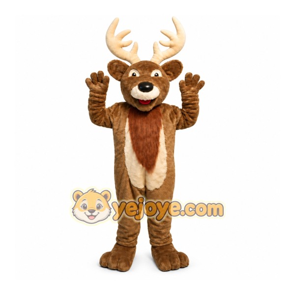 Christmas Elk Deer Cartoon Mascot Costume