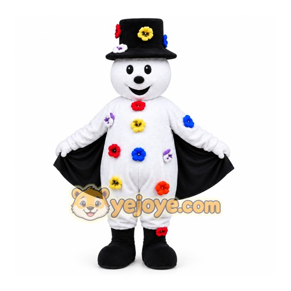 Christmas Flower Snowman Mascot Costumes