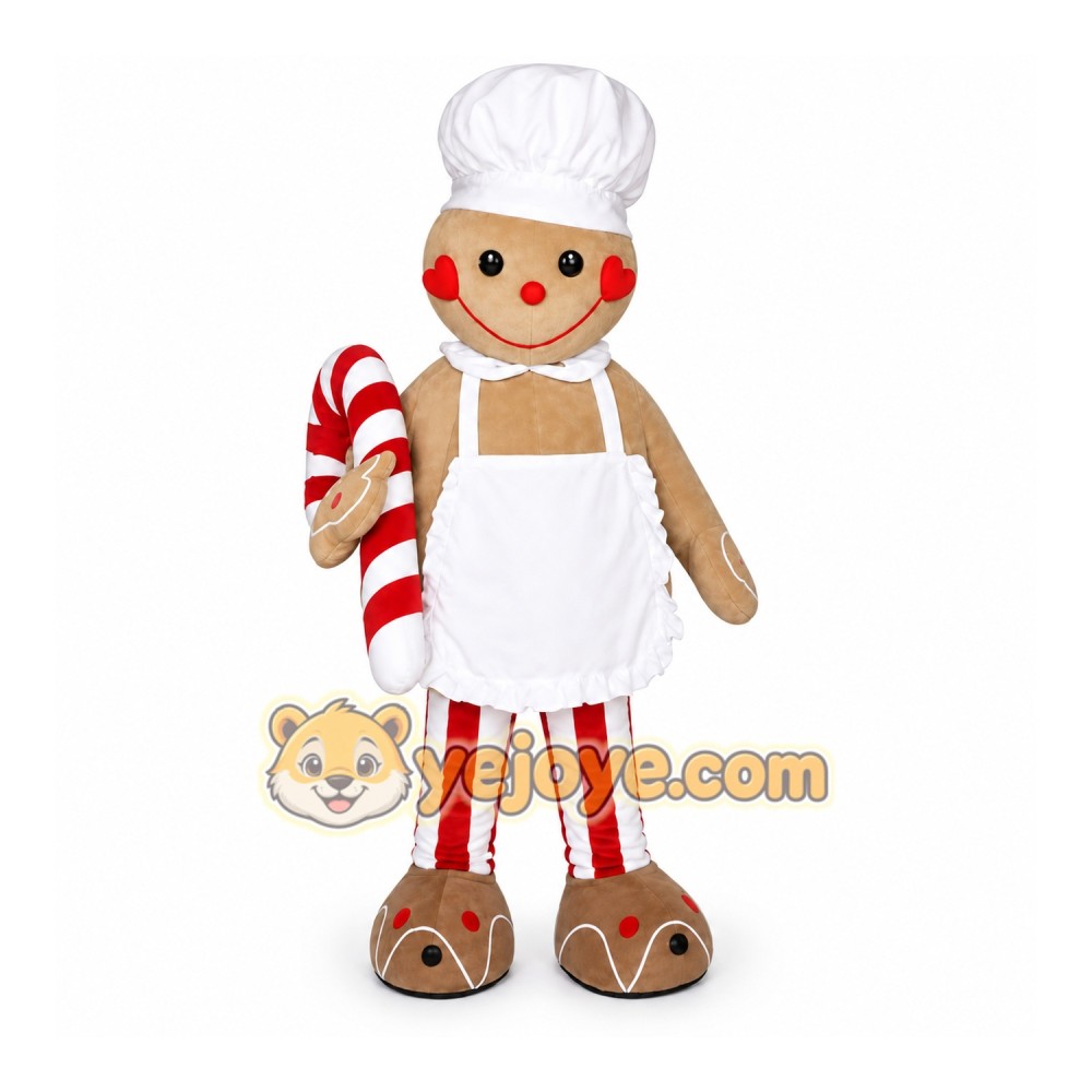 Christmas Gingerbread Cook Mascot Costumes Christmas Gingerbread Cook Mascot Costumes