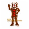 Christmas Gingerbread Heart Mascot Costumes Christmas Gingerbread Heart Mascot Costumes