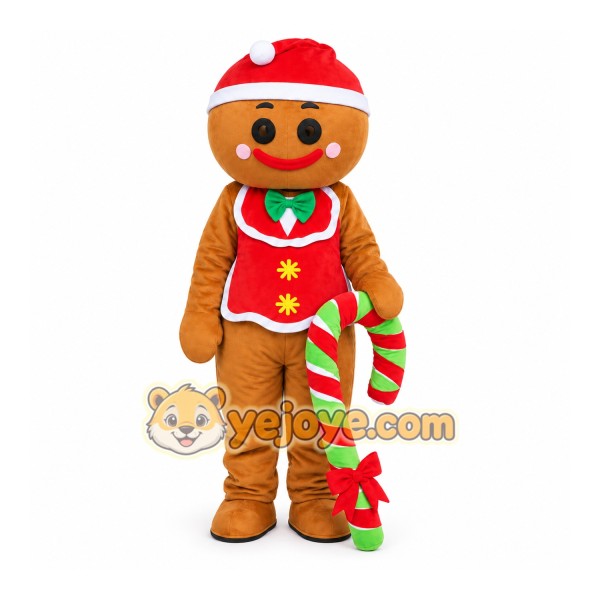 Christmas gingerbread Mascot Costume