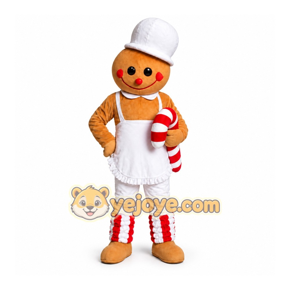 Christmas Lollipop Gingerbread Mascot Costumes Christmas Lollipop Gingerbread Mascot Costumes
