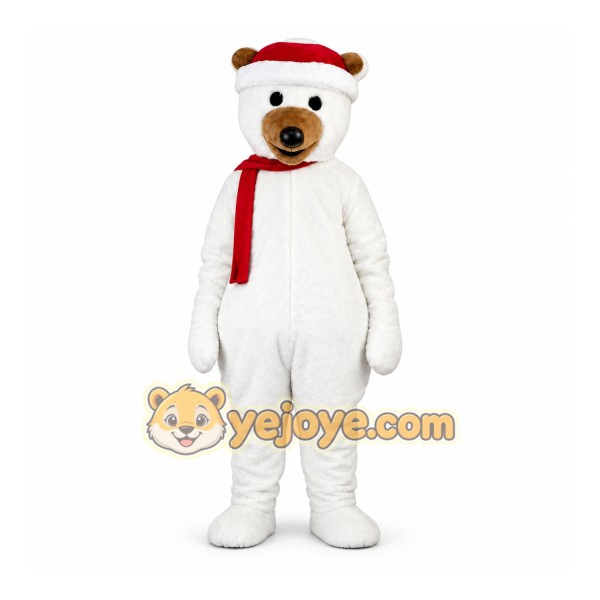 Christmas Polar Bear Mascot Costume