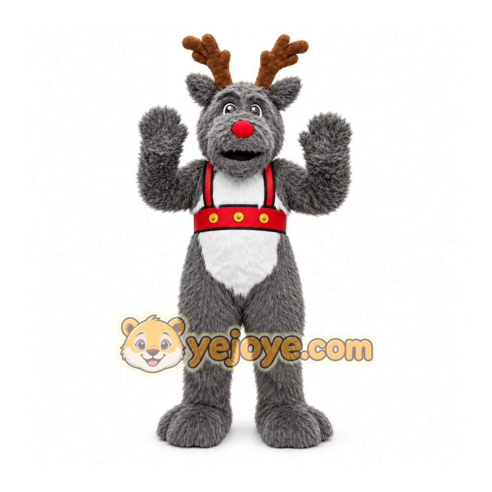 Christmas Reindeer Rudolf Supreme Mascot Costumes Christmas Reindeer Rudolf Supreme Mascot Costumes