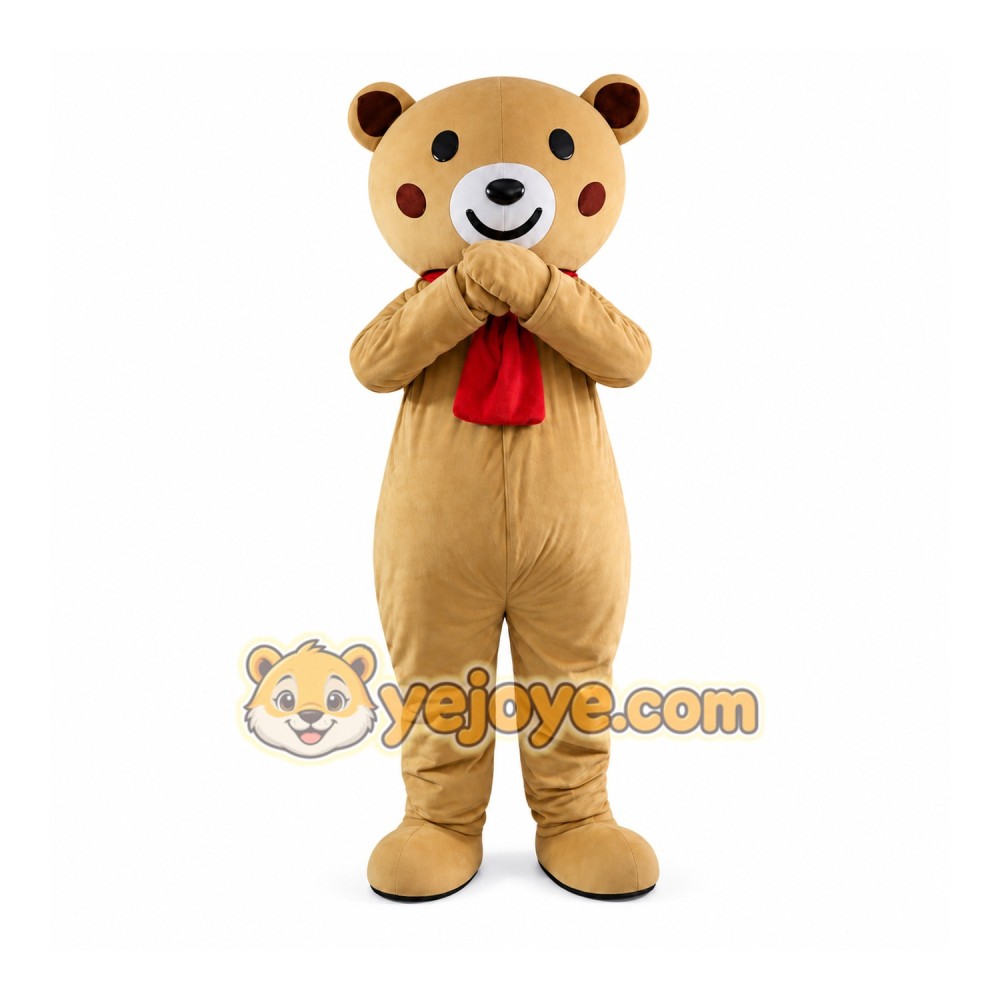 Coffee Teddy Bear Mascot Costume Coffee Teddy Bear Mascot Costume