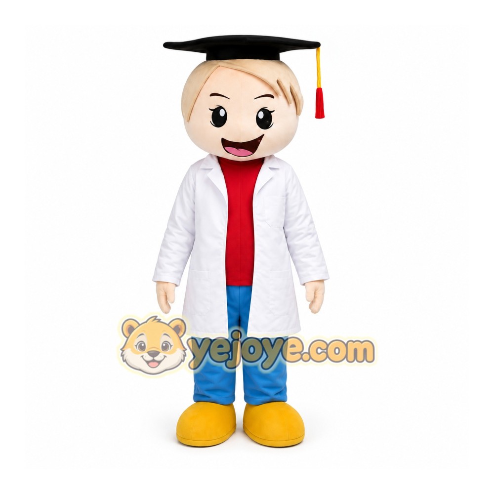 College Man Mascot Costume College Man Mascot Costume