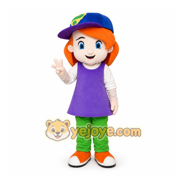 Cool Debby Maiden Mascot Costumes Girl Maid Cartoon