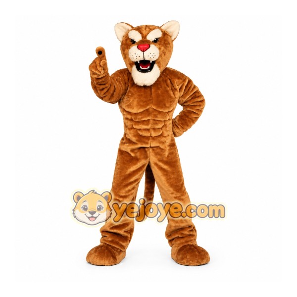 Cougar Power Cat Mascot Costume