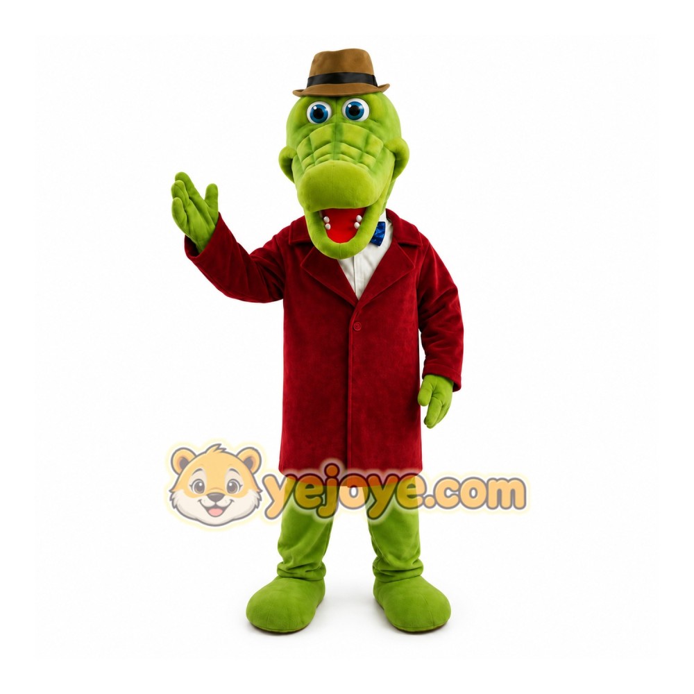 Crocodile Mascot Costume Cartoon Character