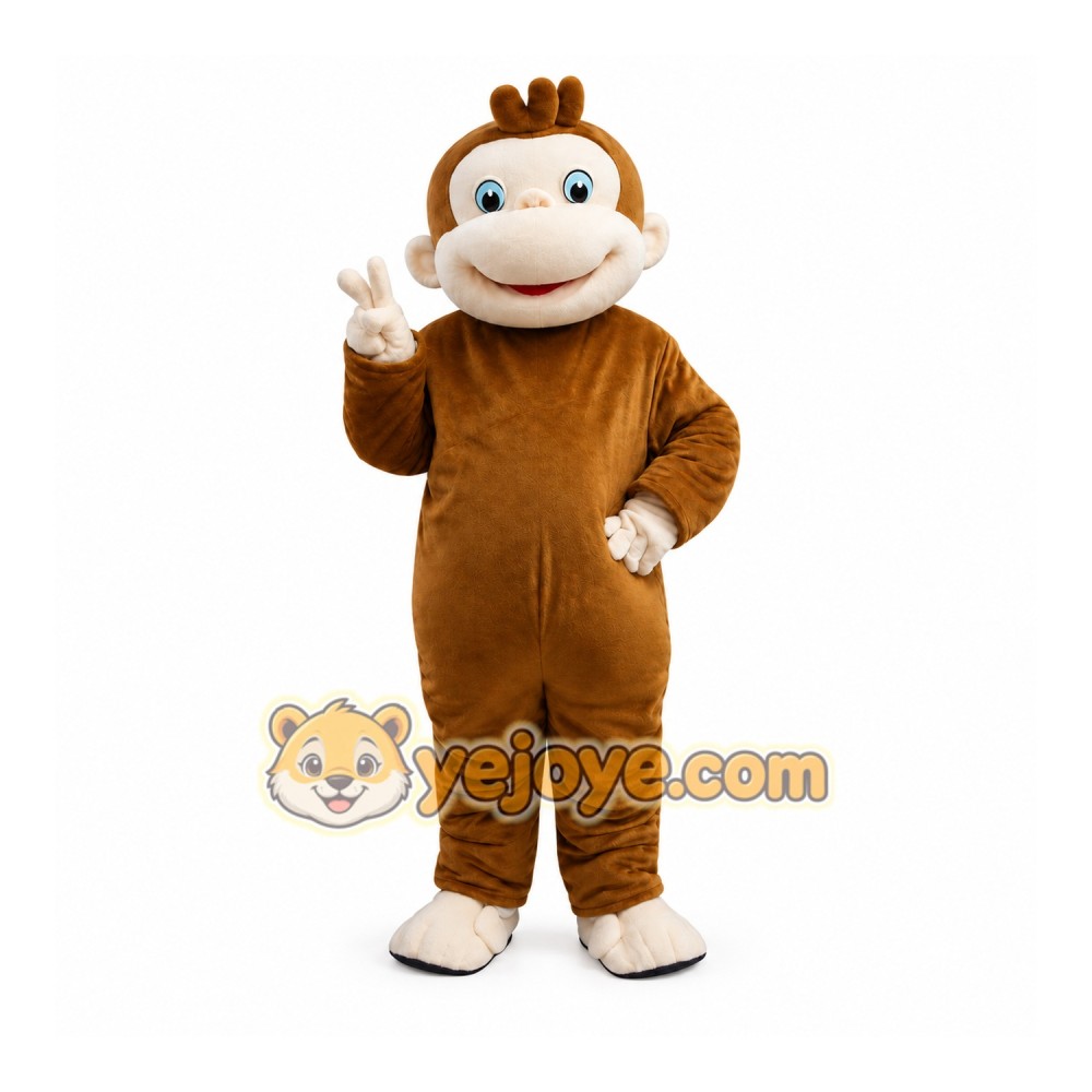 Curious George Monkey Mascot Costumes Cartoon Curious George Monkey Mascot Costumes Cartoon