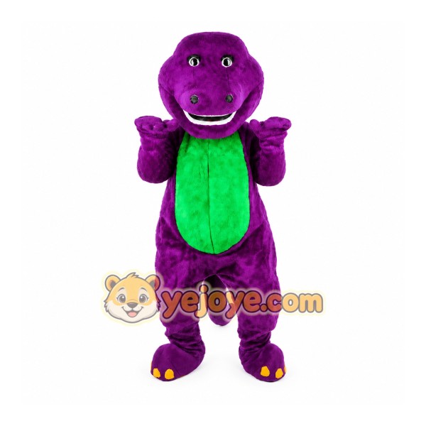 Purple Dinosaur Mascot Costume