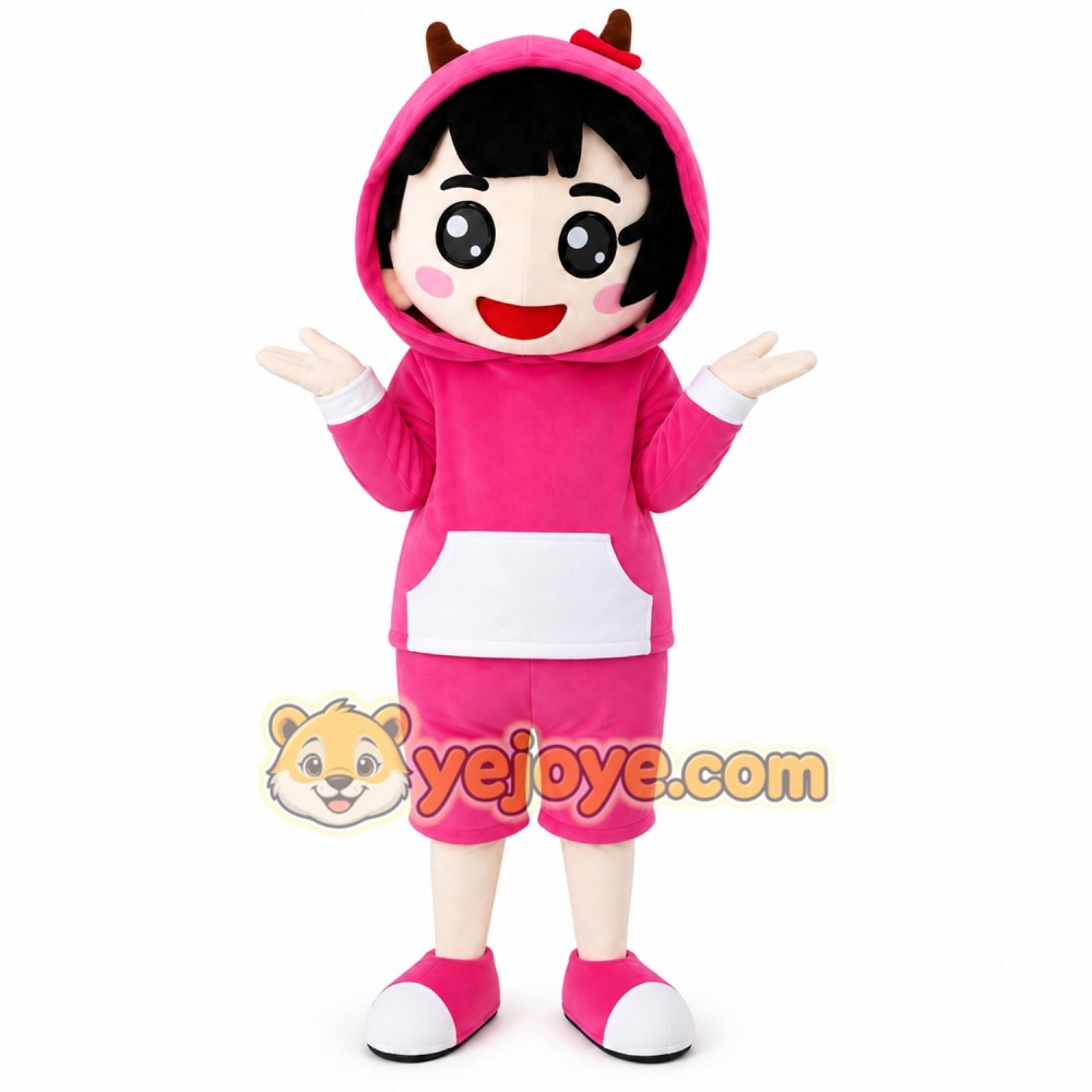 Cute Girl Mascot Costume Cute Girl Mascot Costume