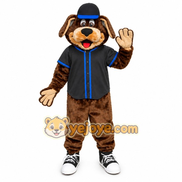 Dark Brown Dog Puppy Mascot Costume
