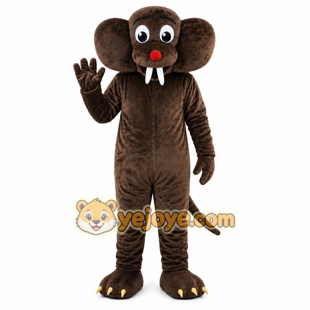 Deep Brown Gopher Mole Mascot Costume for Adult Deep Brown Gopher Mole Mascot Costume for Adult